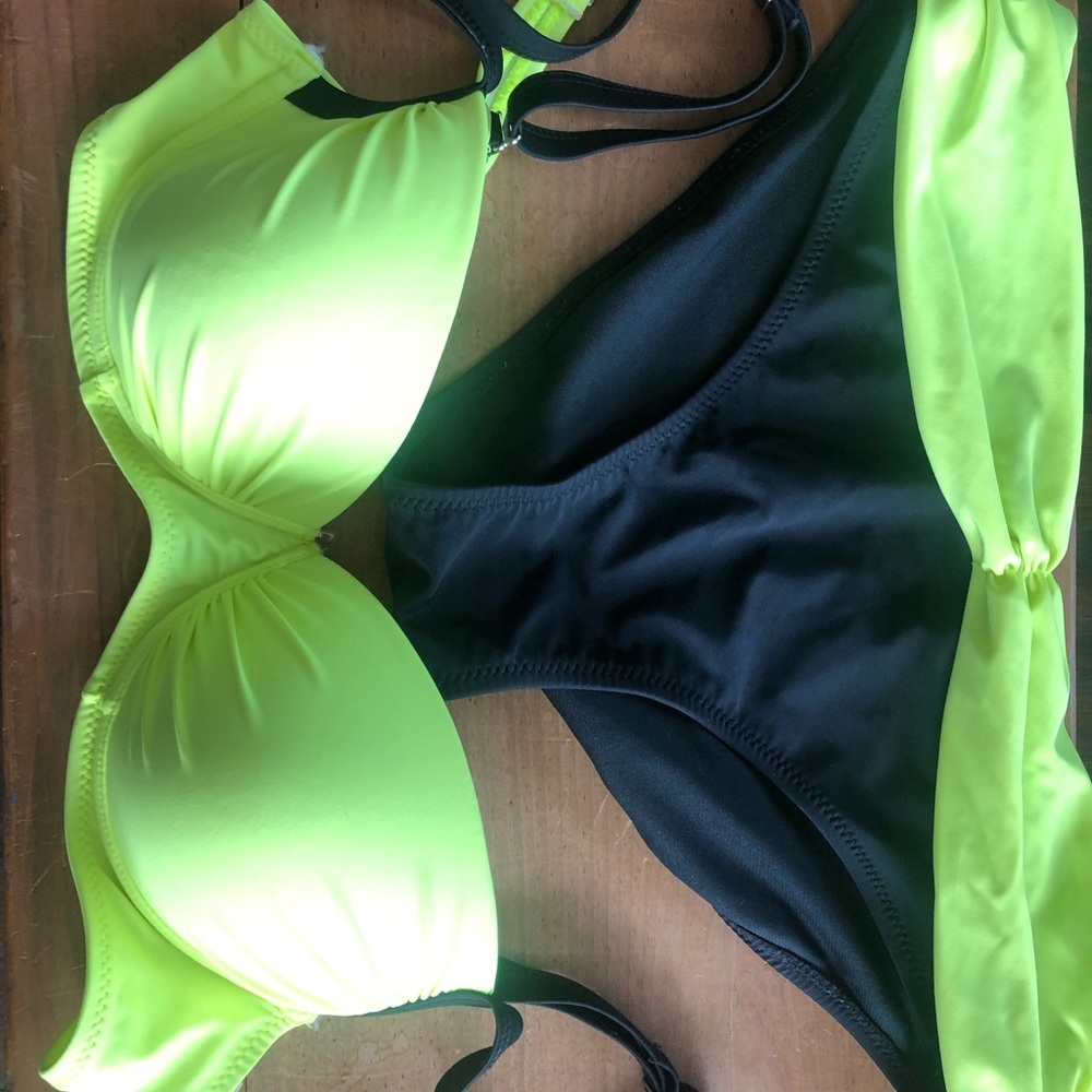 Neon Yellow Bikini Set - M